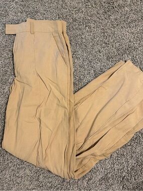 Cotton On Women's Tan High-Waist Trousers